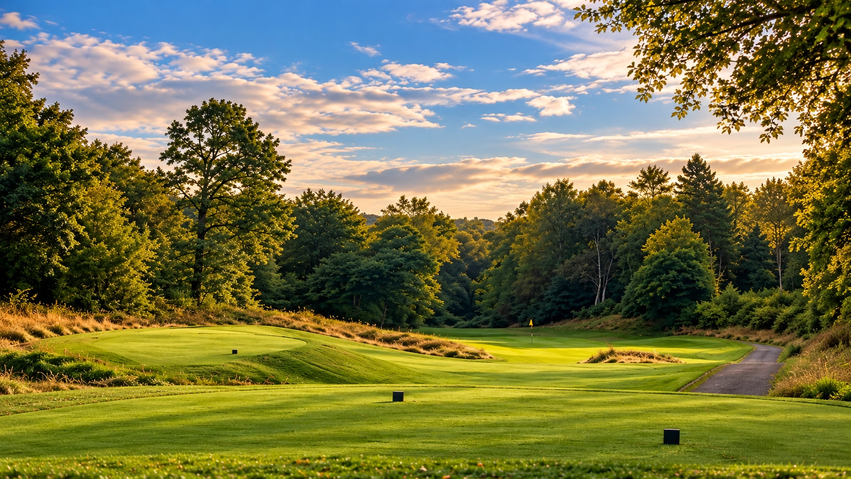 The 16th hole, Quarry, at Dunscar Golf Club